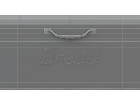 Metal Bread Box 3D Model