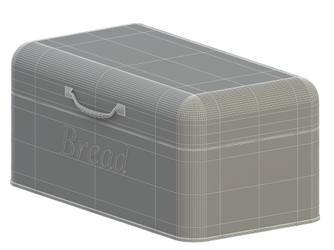 金属面包盒 3D 模型