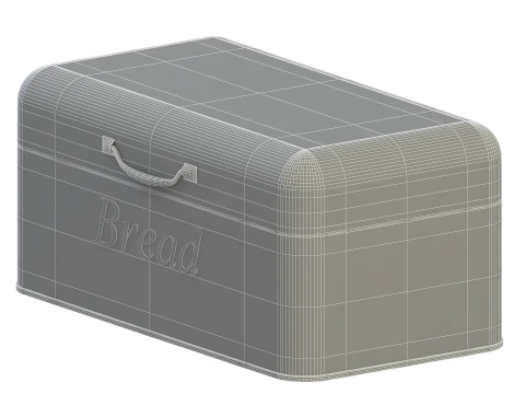 Metal Bread Box 3D Model