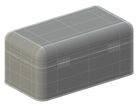 Metal Bread Box 3D Model