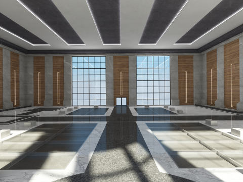 Sala Moderna Modello 3D