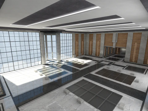 Modern Hall 3D Model