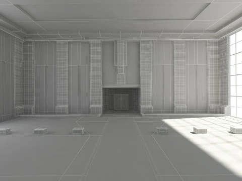Modern Hall 3D Model