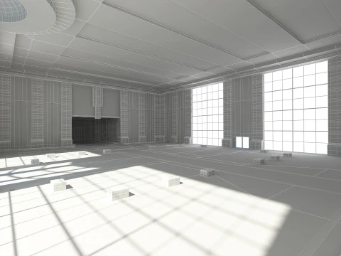 Modern Hall 3D Model