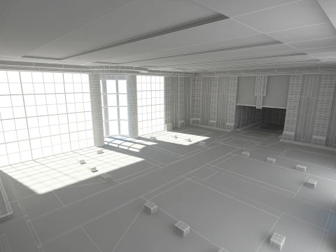 Modern Hall 3D Model