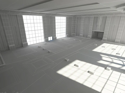 Modern Hall 3D Model