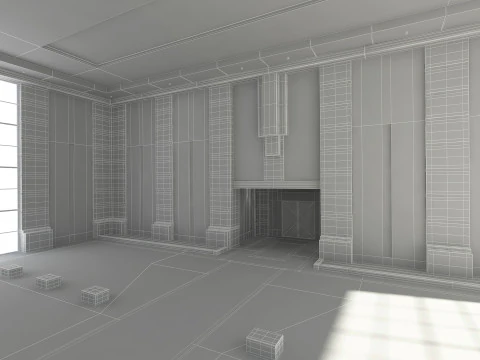 Modern Hall 3D Model