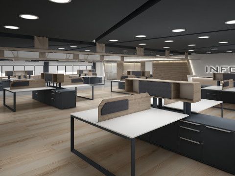 Kantoor interieur 3D Model