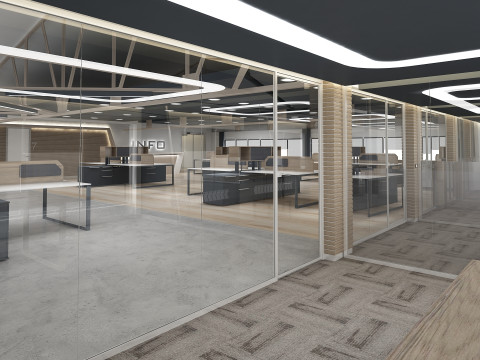 Kantoor interieur 3D Model