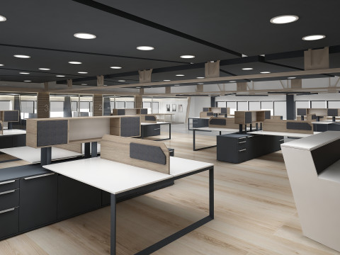Kantoor interieur 3D Model