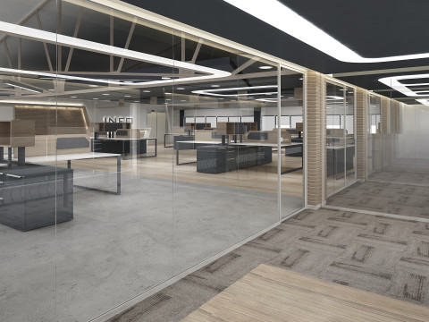 Kantoor interieur 3D Model