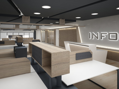 Kantoor interieur 3D Model