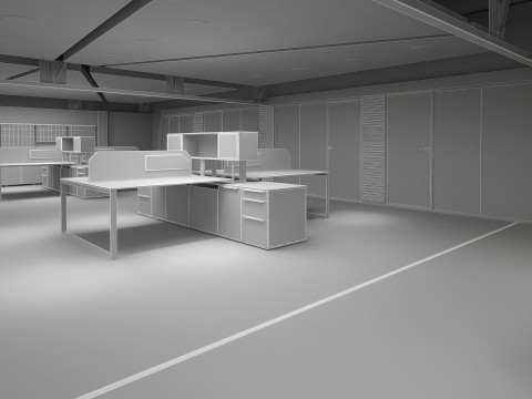 Kantoor interieur 3D Model