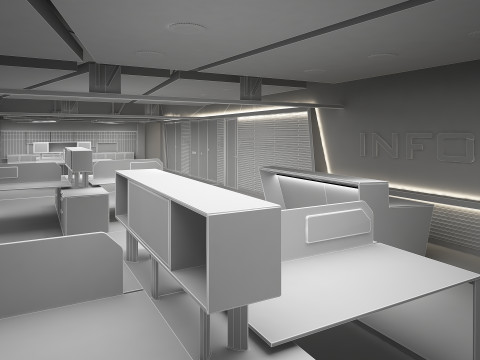 Kantoor interieur 3D Model