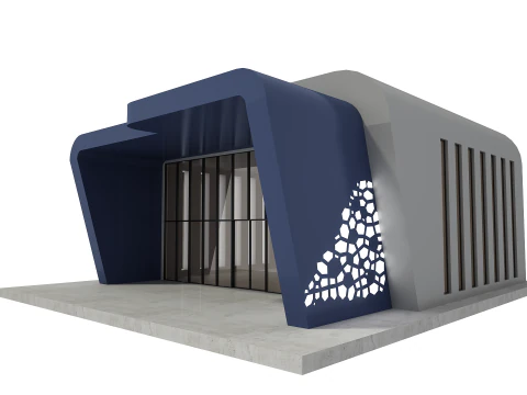 Retail Store Low-poly 3D Model