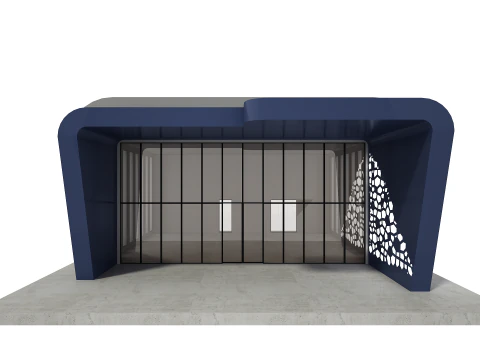Retail Store Low-poly 3D Model