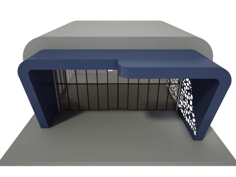 Retail Store Low-poly 3D Model