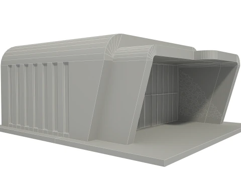 Retail Store Low-poly 3D Model