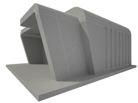 Retail Store Low-poly 3D Model
