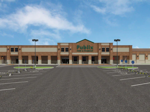 Retail Store Building 3D Model