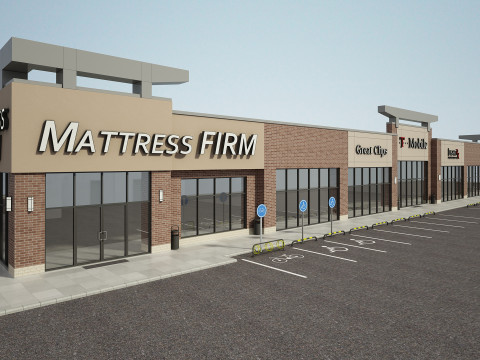 零售店大楼 3D 模型