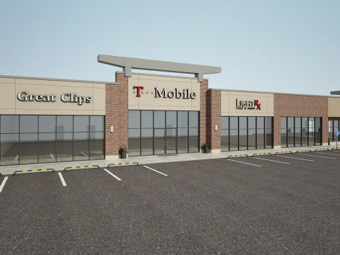 Retail Store Building 3D Model