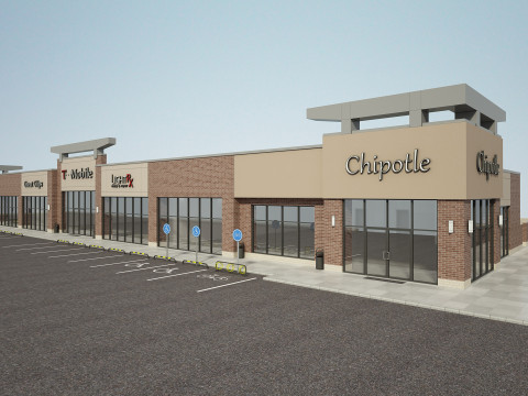 零售店大楼 3D 模型