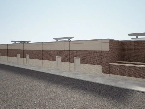 Retail Store Building 3D Model