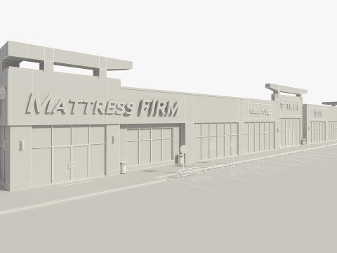 零售店大楼 3D 模型