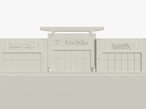 零售店大楼 3D 模型