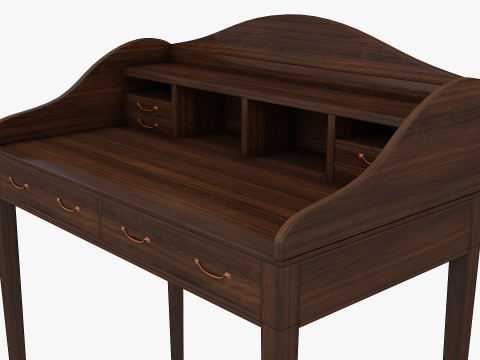 Writing Table 3D Model