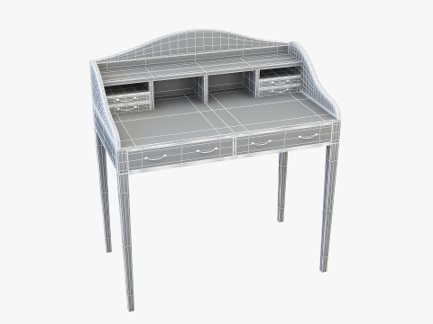 Writing Table 3D Model