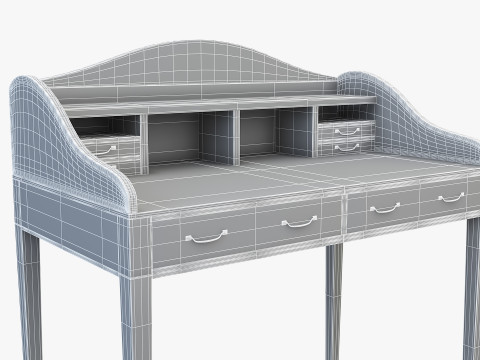Writing Table 3D Model