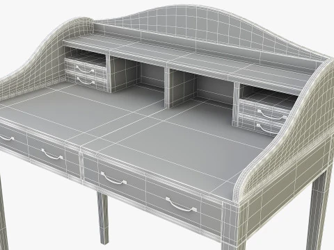 쓰기 테이블 3D 모델