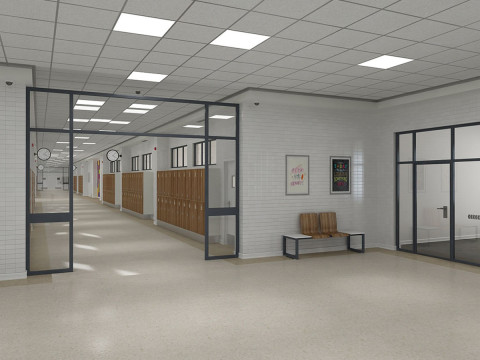 Okul Koridoru 3D Model