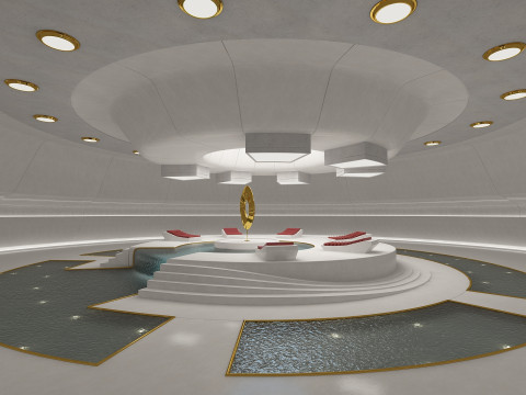 Sci-Fi Light Therapy Room 3D Model