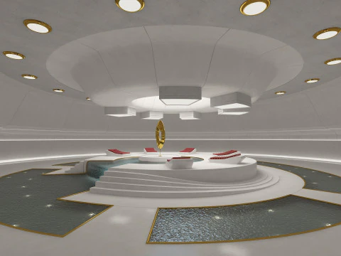 Кімната науково-фантастичної світлотерапії 3D Модель