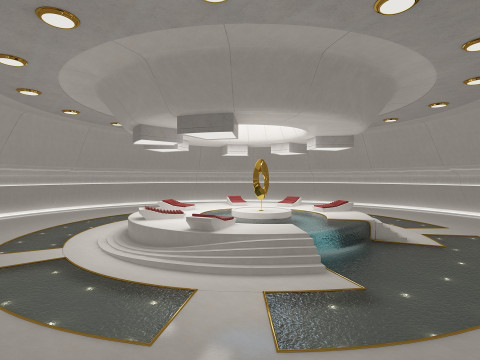 Sci-Fi Light Therapy Room 3D Model