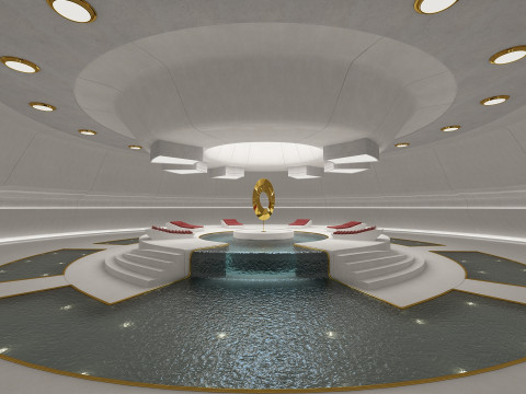 Sci-Fi Light Therapy Room 3D Model