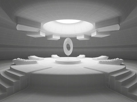 Кімната науково-фантастичної світлотерапії 3D Модель