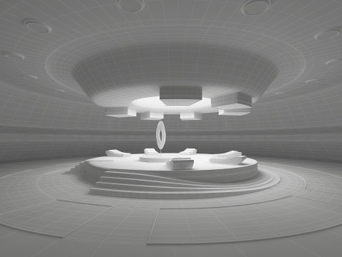Sci-Fi Light Therapy Room 3D Model