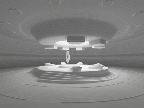 Кімната науково-фантастичної світлотерапії 3D Модель