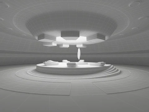 Кімната науково-фантастичної світлотерапії 3D Модель