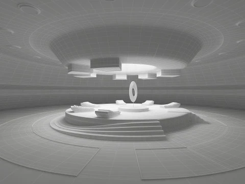 Кімната науково-фантастичної світлотерапії 3D Модель