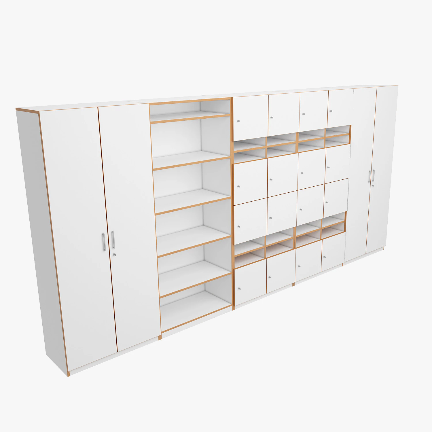 Classroom Cabinet 3D Model .c4d .max .obj .3ds .fbx .stl .blend 