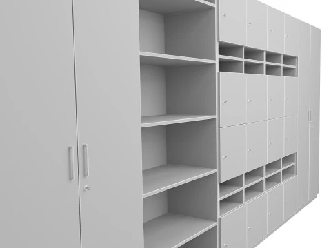 Classroom Cabinet 3D Model