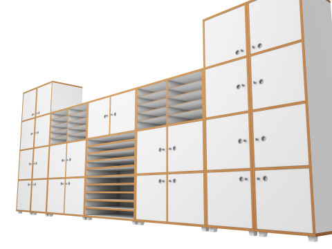 Classroom Cabinet 3D Model