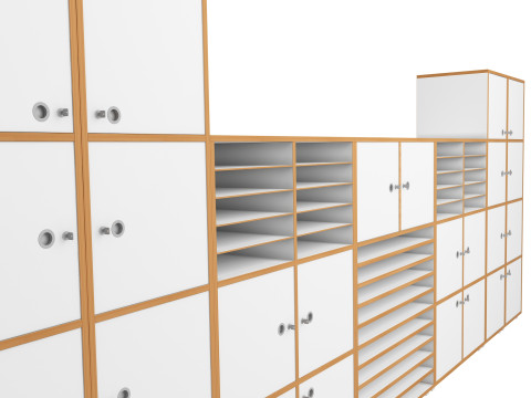 Classroom Cabinet 3D Model