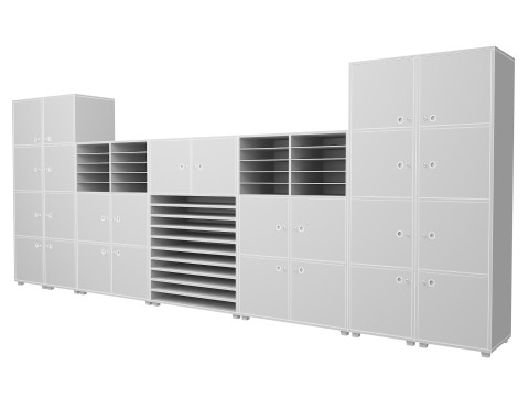 Classroom Cabinet 3D Model