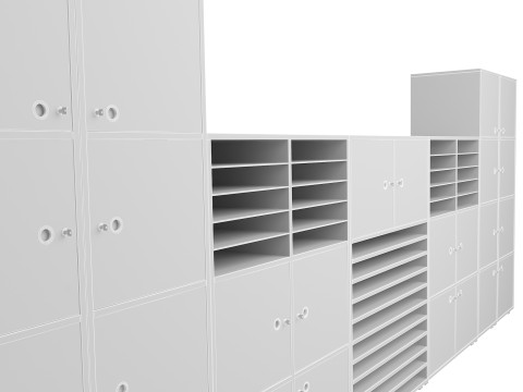 Classroom Cabinet 3D Model